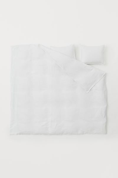 Washed Linen Duvet Cover Set | H&M (US + CA)