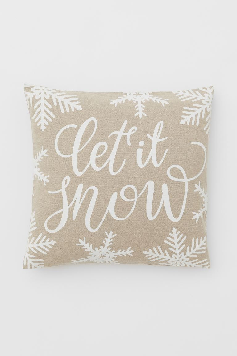 Linen-blend Cushion Cover | H&M (US + CA)
