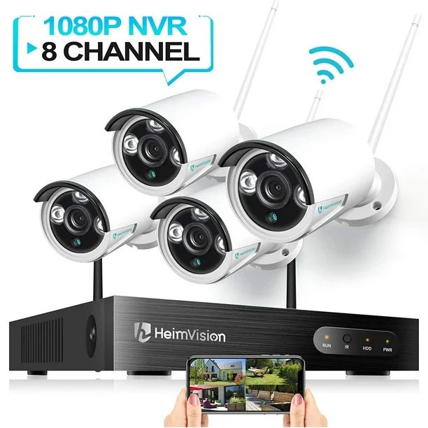 HeimVision HM241 Wireless Security Camera System, 8CH 1080P NVR System 4pcs 960P 1.3MP WIFI IP Se... | Walmart (US)