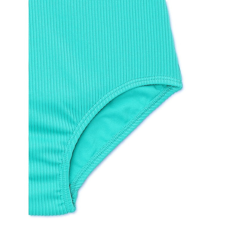 Wonder Nation Girls One-Piece Swimsuit with Cutouts and UPF 50, Sizes 4-18 & Plus | Walmart (US)