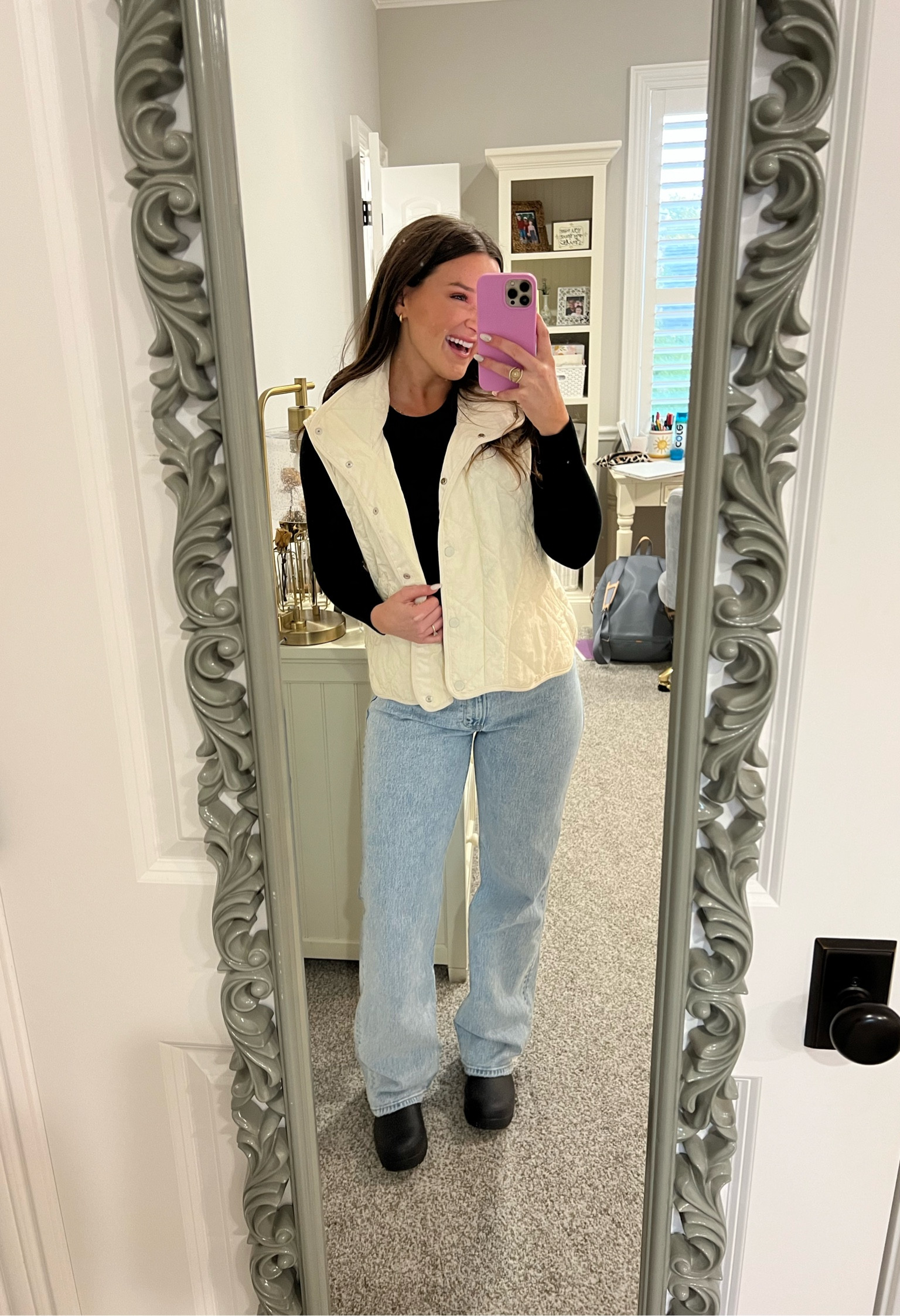 wearing a small in the vest, an XS in the top, & a 26 in the jeans!

#LTKcurves #LTKHoliday #LTKSeasonal