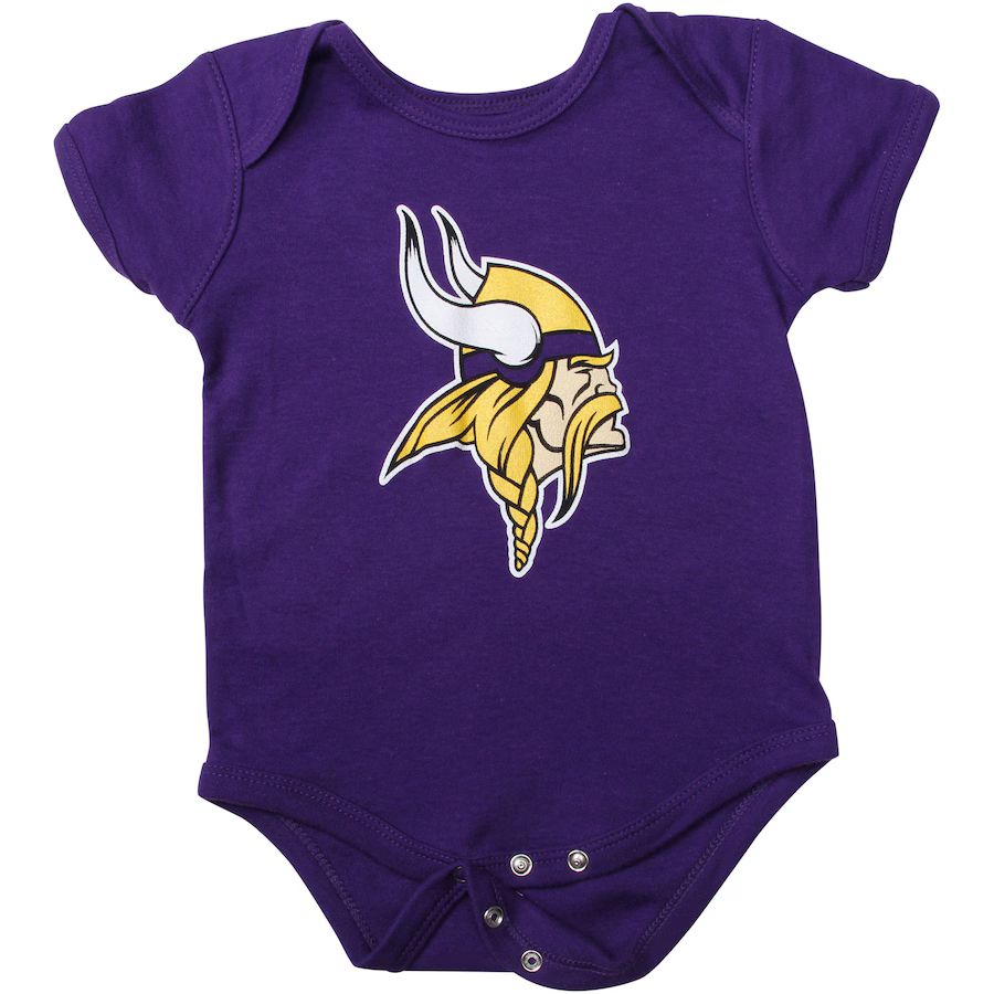 Minnesota Vikings Newborn & Infant Team Logo Bodysuit - Purple | Fanatics