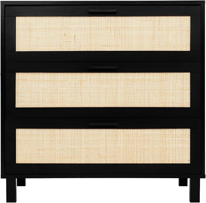 3 Drawer Dresser, CREATIVELAND Oxford Rattan Chest of Drawers End Cabinets Storage Corner Bedside... | Amazon (US)