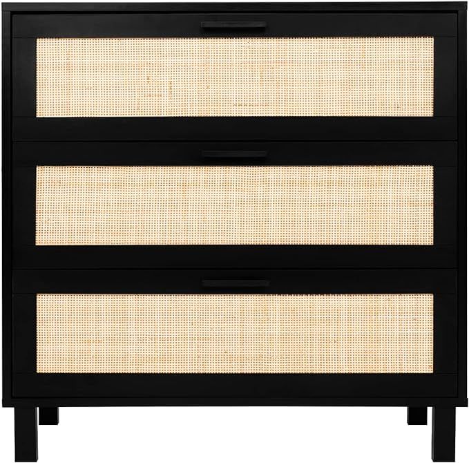 3 Drawer Dresser, CREATIVELAND Oxford Rattan Chest of Drawers End Cabinets Storage Corner Bedside... | Amazon (US)