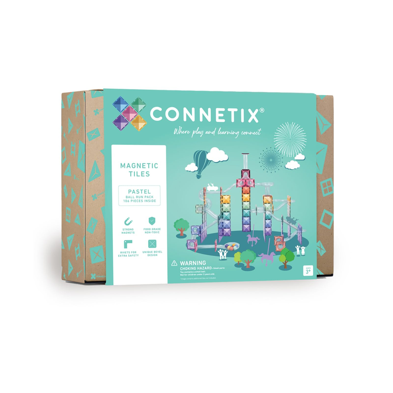 CONNETIX Pastel Ball Run Pack, 106 Pieces | Amazon (US)