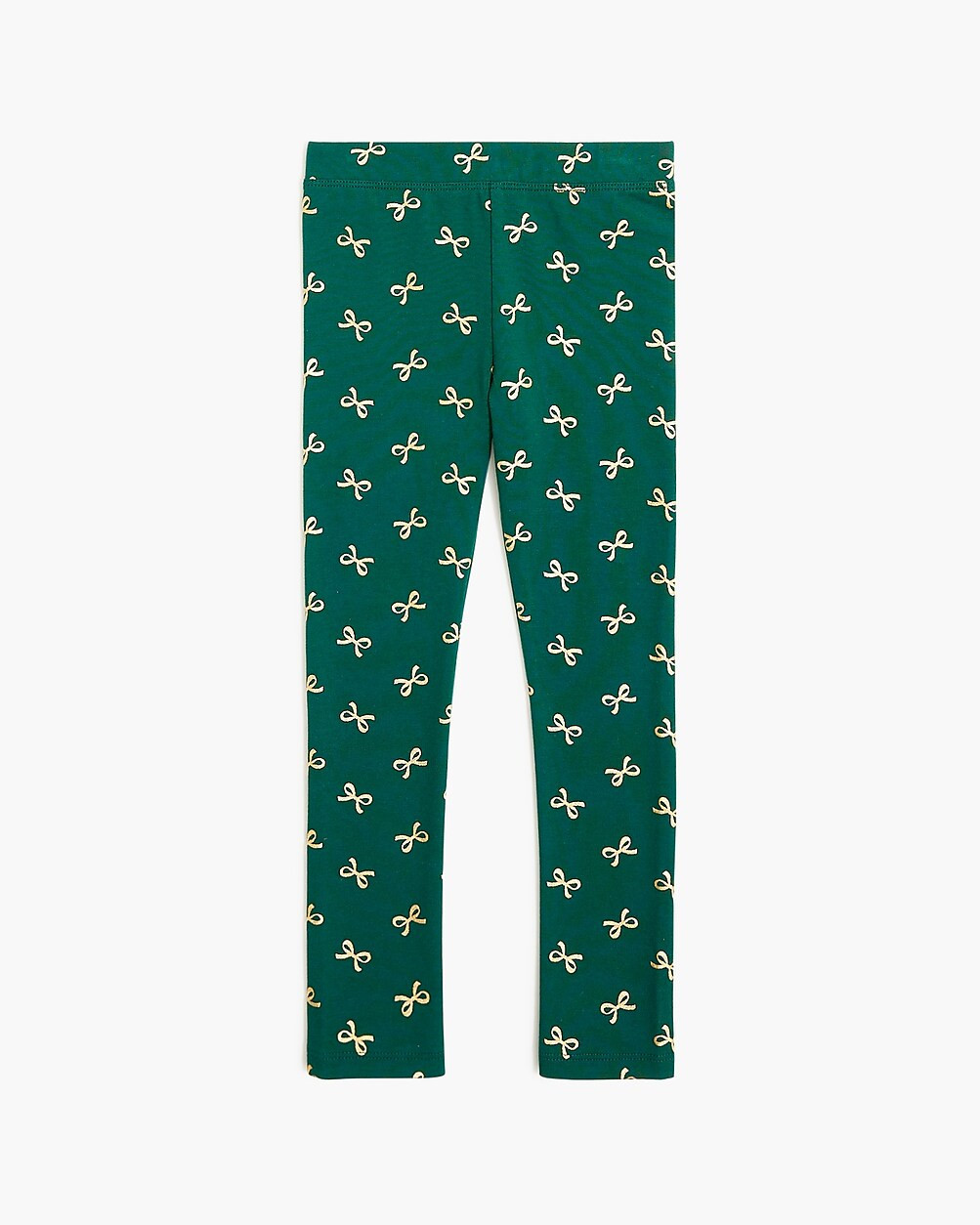 Girls' metallic gold bow leggings | J.Crew Factory