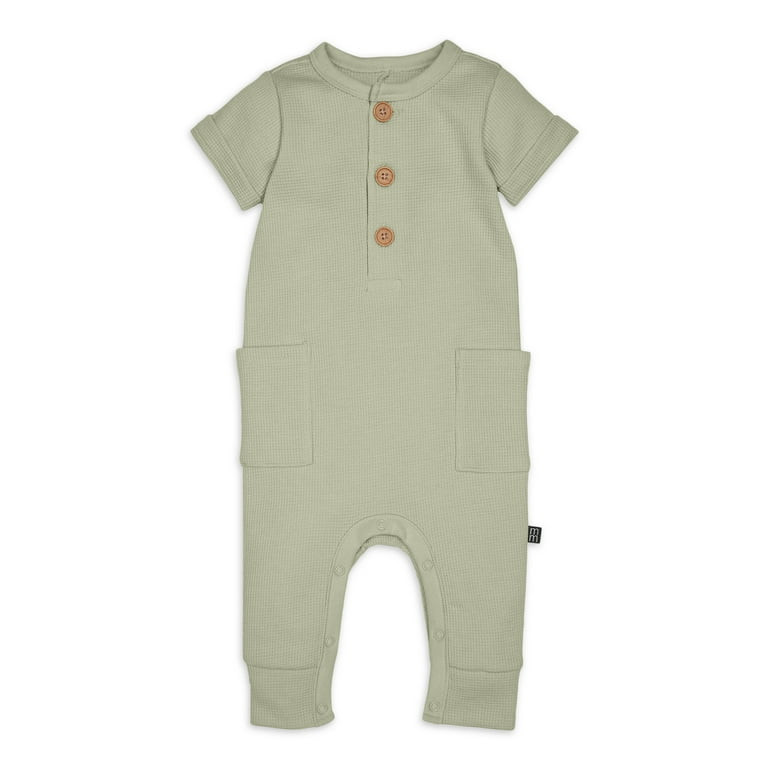 Modern Moments by Gerber Baby Boy Short Sleevee and Long Leg Romper, Sizes 0/3 Months - 24 Months | Walmart (US)