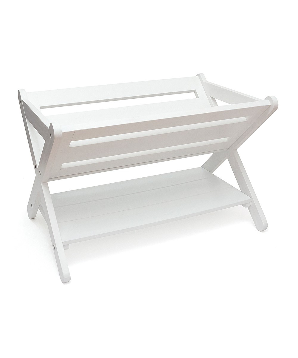 Lipper International Bookcases & Bookshelves White - White Book Caddy | Zulily