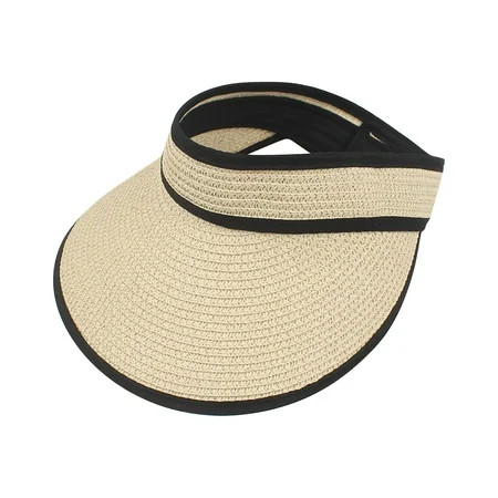 Sun Hat Adult Fashion Sunshade Beach Holiday Hollow Hats Color Matching Outdoor Beach Hat | Walmart (US)