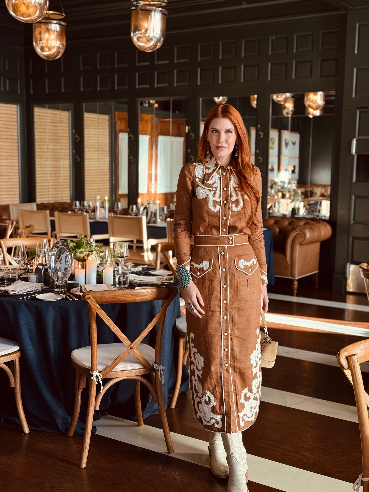 This look is past season, but it’s too good not to pull out for the occasion. Paired it back with my @Lucchese Bootmaker Priscilla boots and my favorite turquoise pieces, including these collar tips - fun way to add some flair to your outfit. 

#LTKdayinmylife #LTKootd #LTKTravel