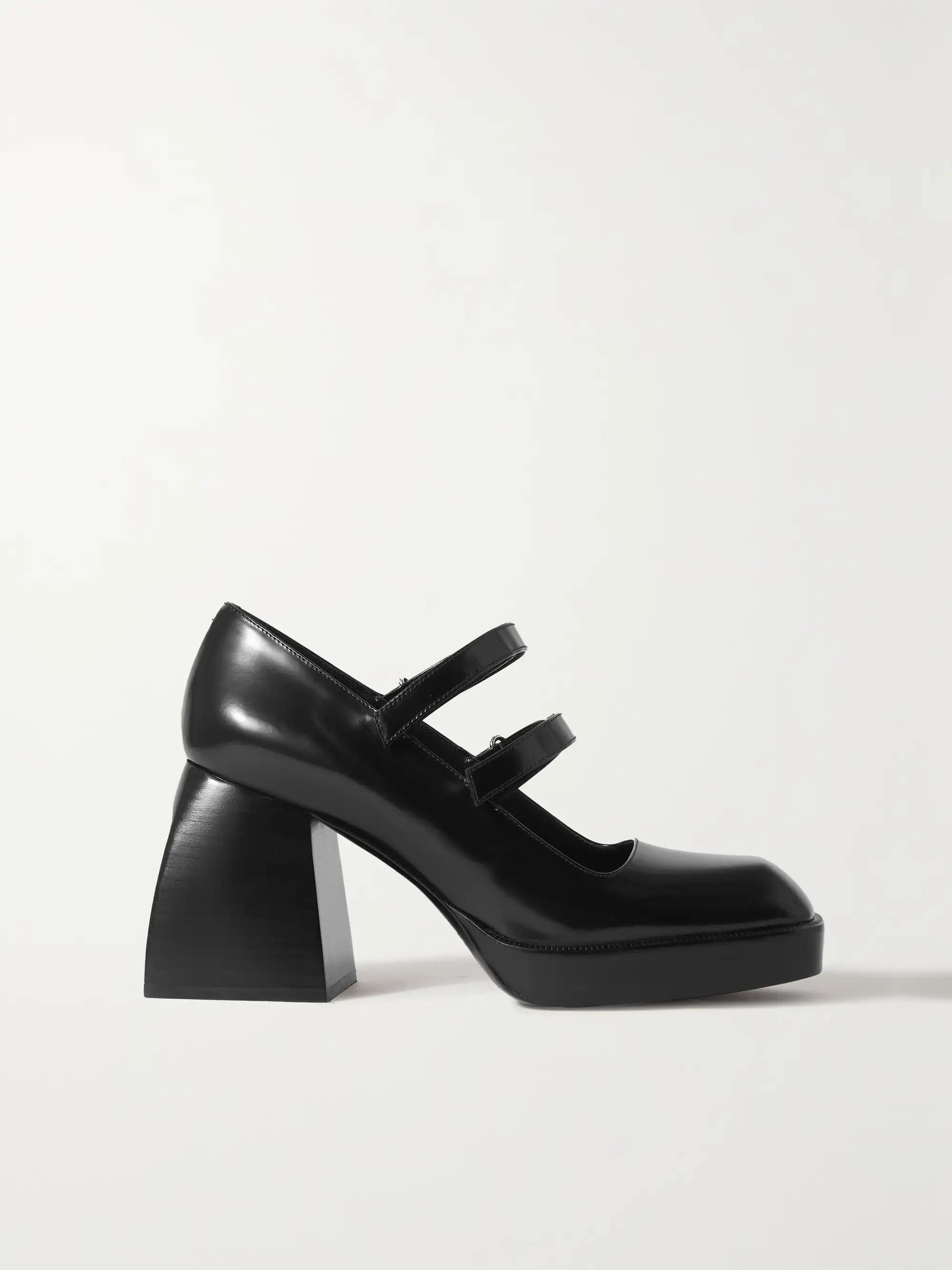 Bulla Babies glossed-leather platform Mary Jane pumps | NET-A-PORTER (UK & EU)