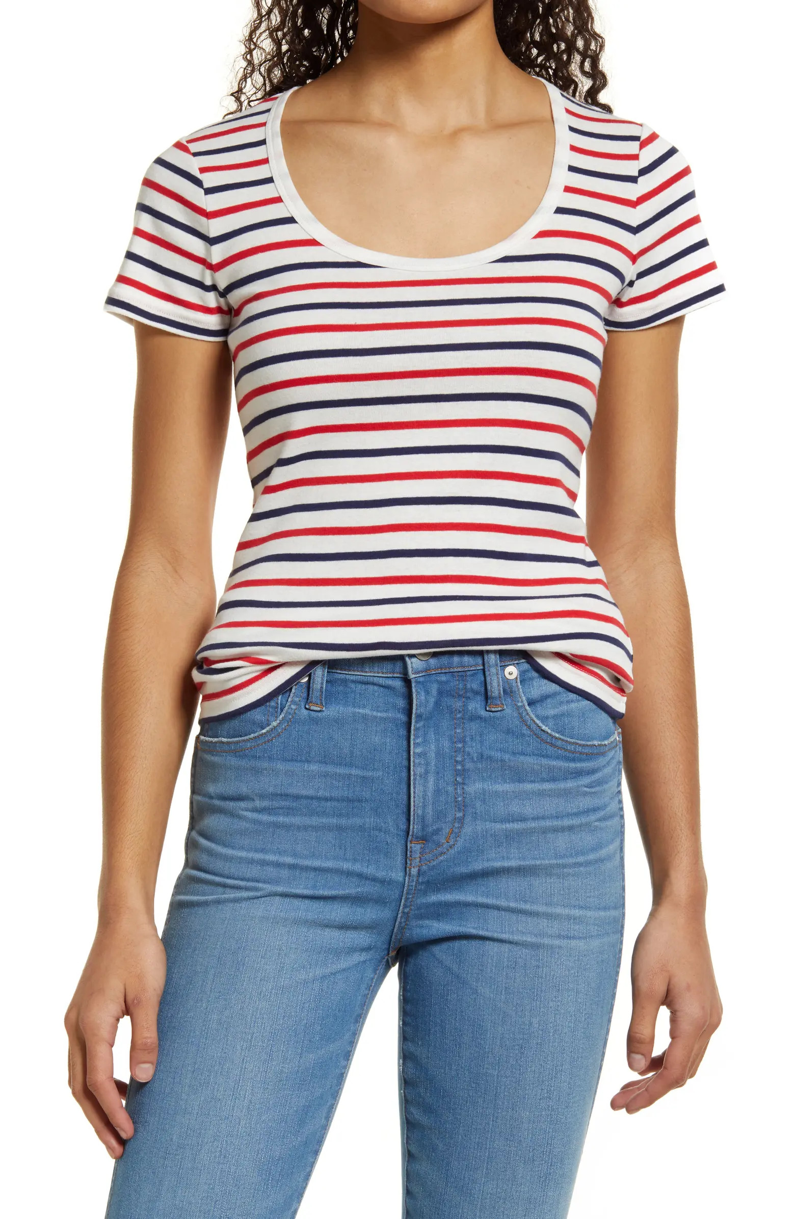 Caslon® Short Sleeve Scoop Neck Tee | Nordstrom | Nordstrom