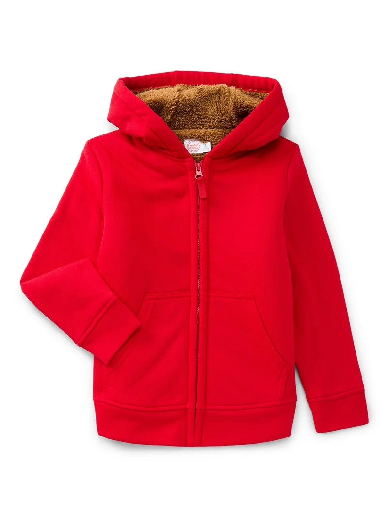 Wonder Nation Boys Kid Tough Hoodie with Long Sleeves, Sizes 4-18 & Husky | Walmart (US)