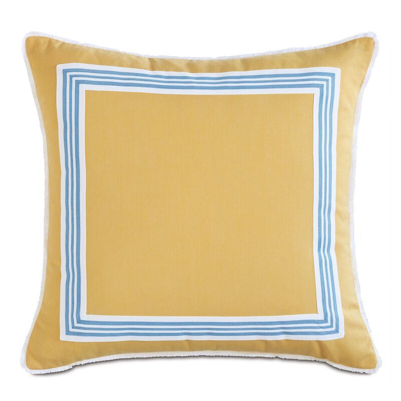 Willa 20x20 Outdoor Pillow, Yellow/Blue | One Kings Lane