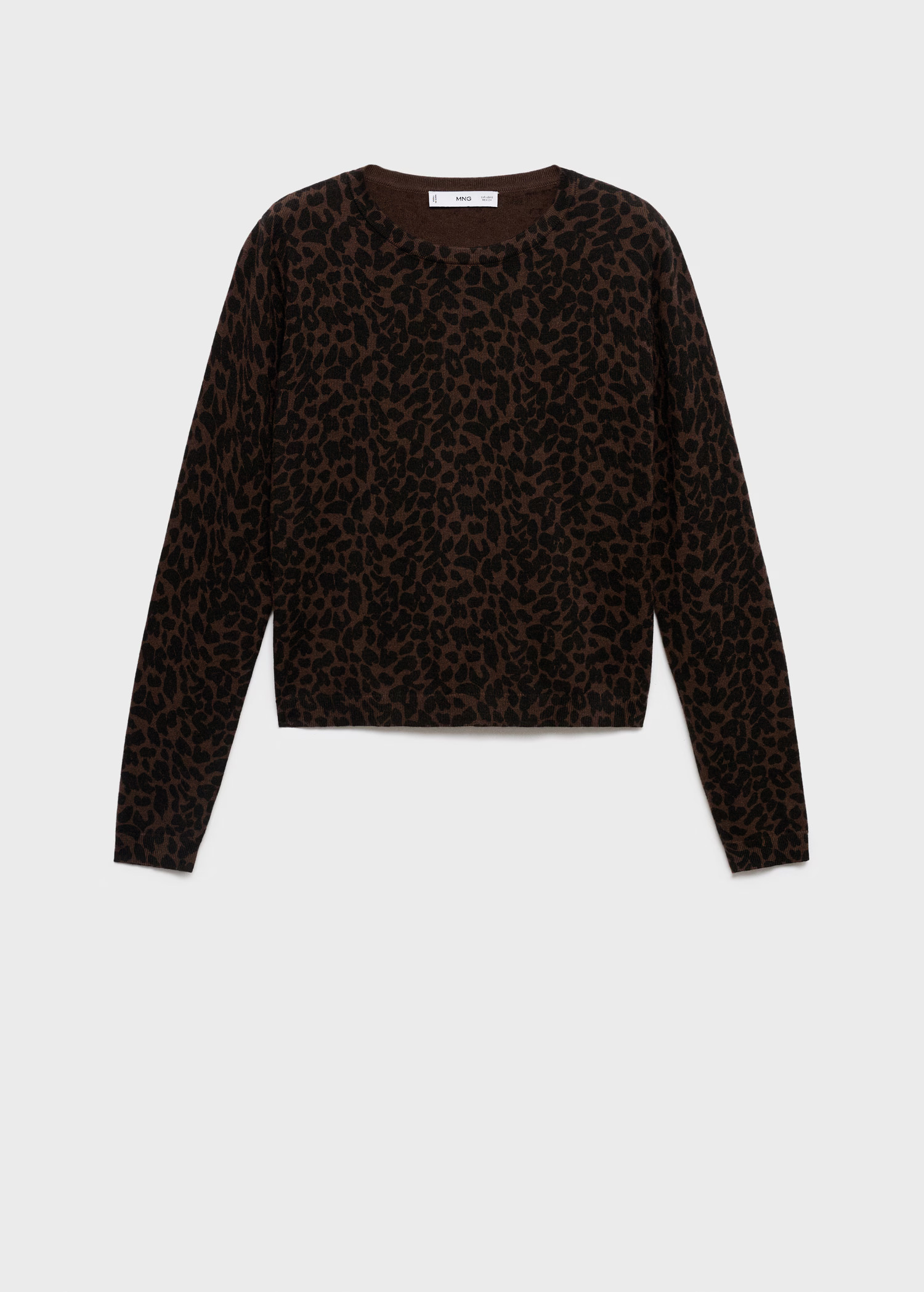 Ribbed leopard-print sweater - Women | MANGO United Kingdom | MANGO (UK)