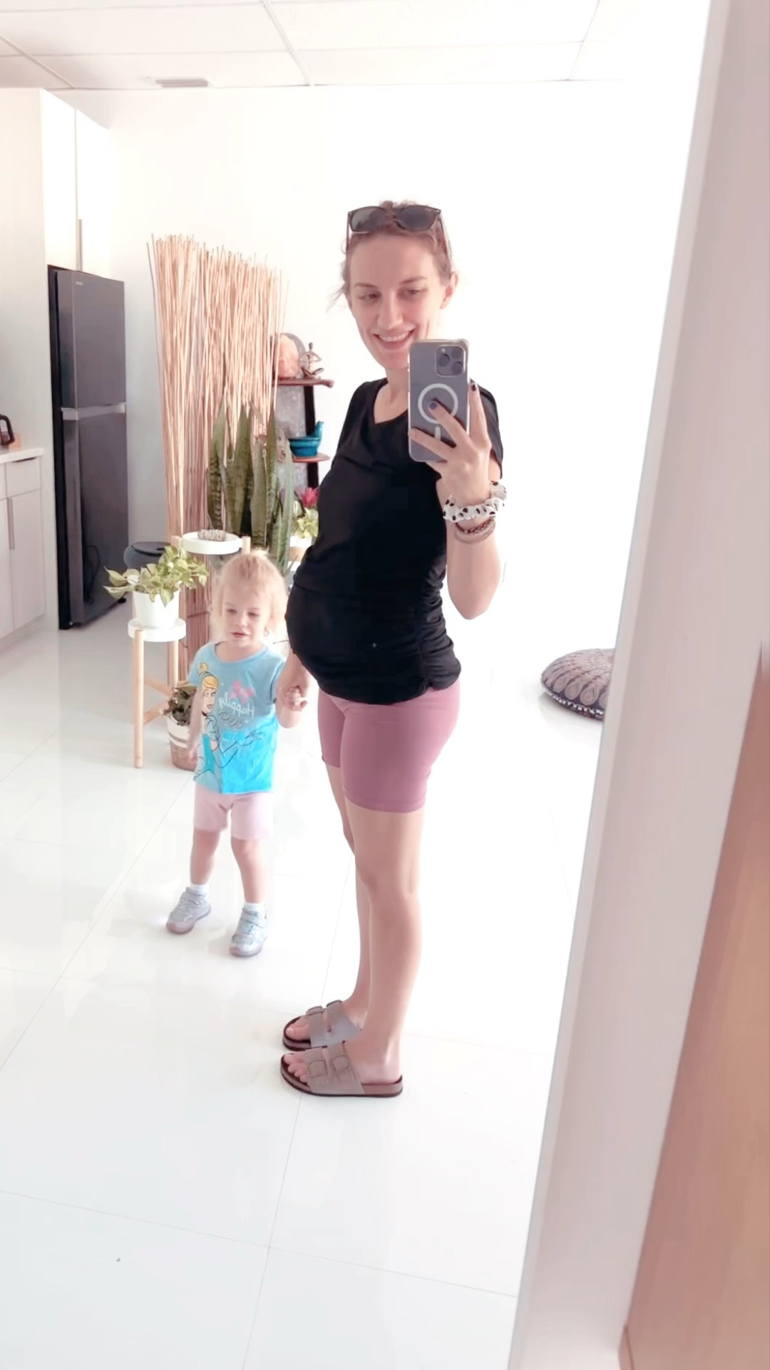 The comfiest maternity outfit. Simple and works for everyday mom life. Maternity athletic wear 👌🏼 bump friendly. Oh and Maisys toddler Disney princess 4 pack of shirts is too cute to not share! 🥰

#LTKBaby #LTKKids #LTKBump