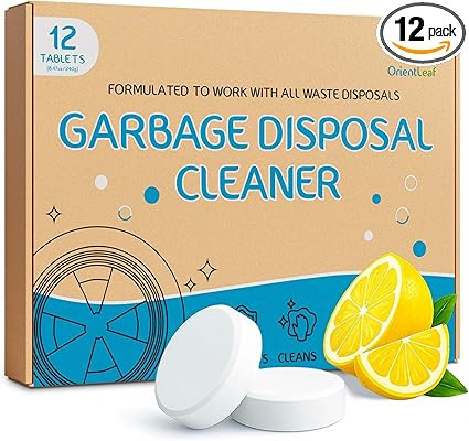 Garbage Disposal Cleaner and Deodorizer Tablets 20g 1 Year Supply Sink Cleaner, Prevents Odors, N... | Amazon (US)