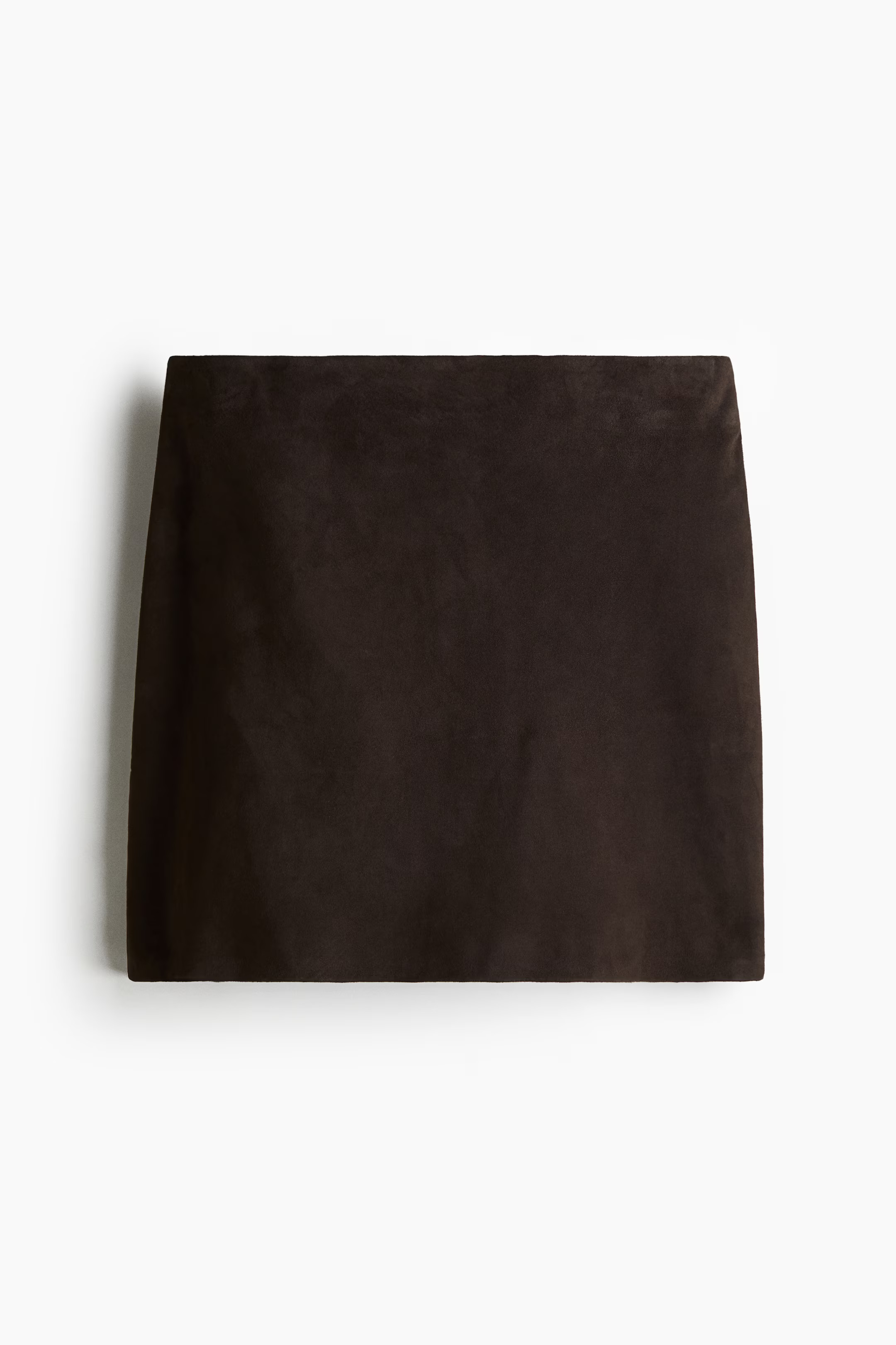 Suede mini skirt - Dark brown - Ladies | H&M GB | H&M (UK, MY, IN, SG, PH, TW, HK)