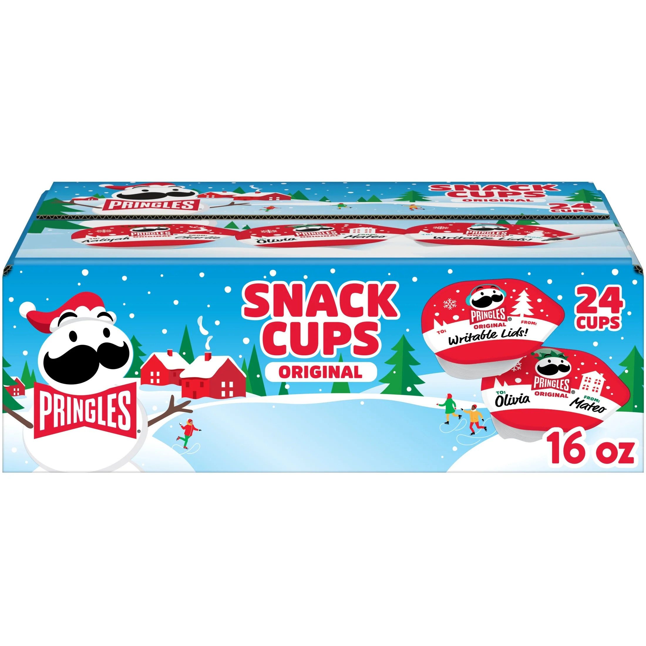 Pringles Original Potato Crisps Chips, Holiday Snacks, 24 Count | Walmart (US)