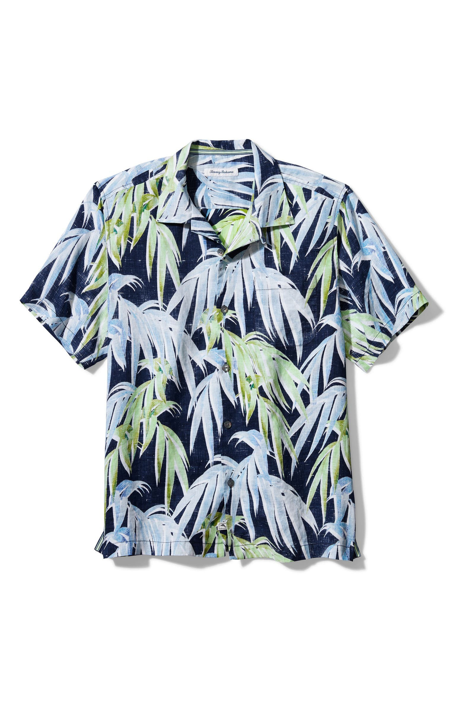 Perfect Palm Day Short Sleeve Linen Button-Up Shirt | Nordstrom | Nordstrom