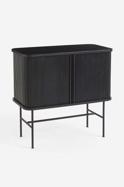 Sliding-door Cabinet - Black - Home All | H&M US | H&M (US + CA)