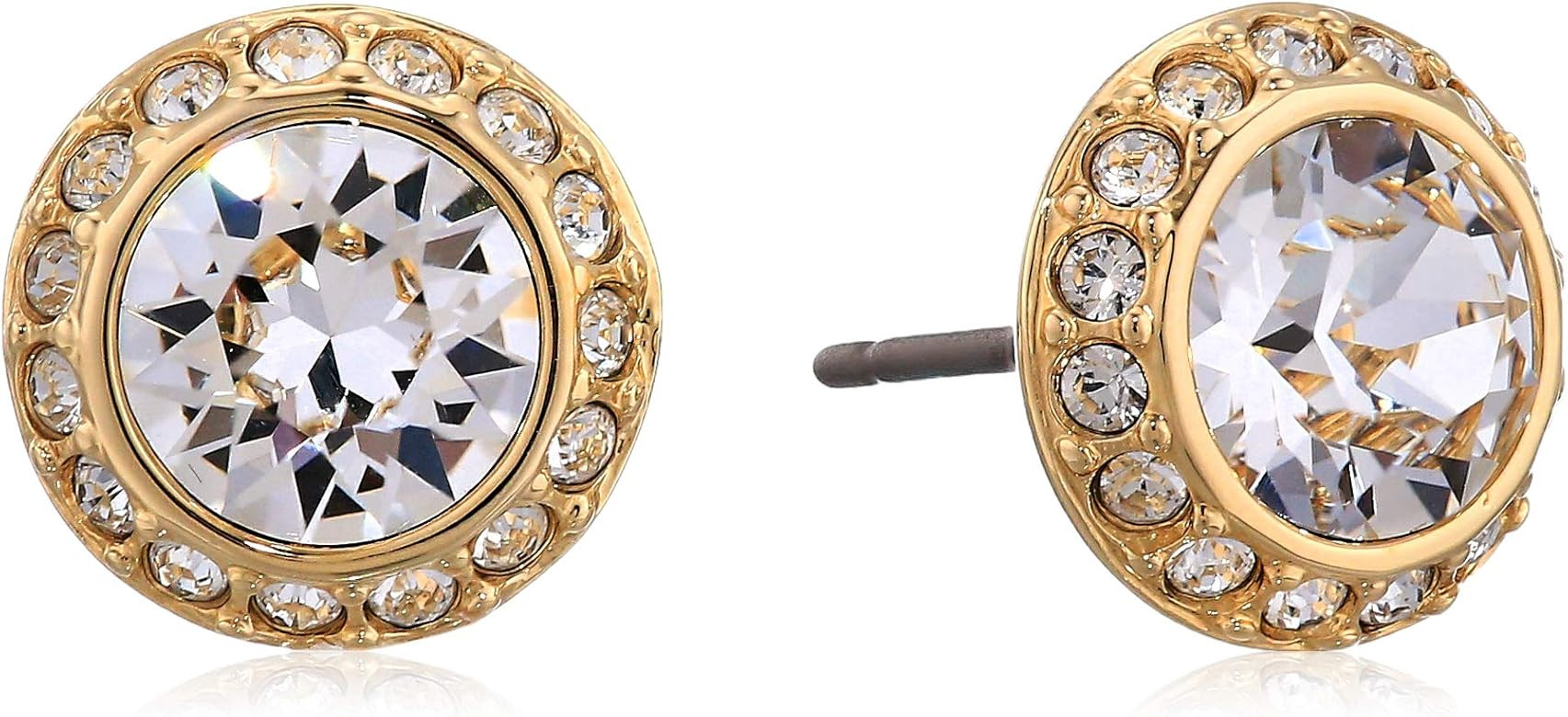 Crystal Angelic Stud Earrings, Gold-Tone | Amazon (US)