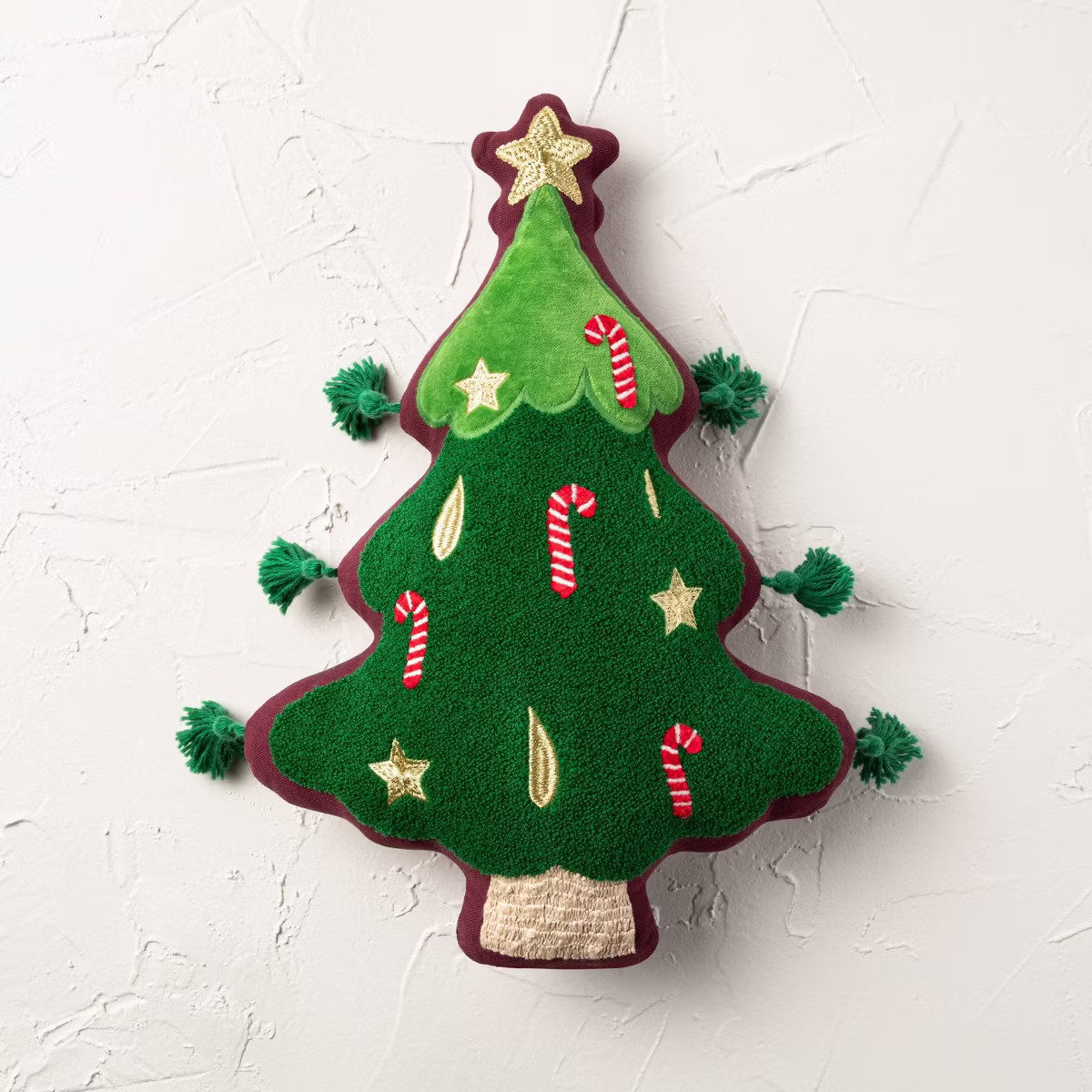 12"x17" Christmas Shaped Decorative Pillow Green - Opalhouse™ designed with Jungalow™ | Target