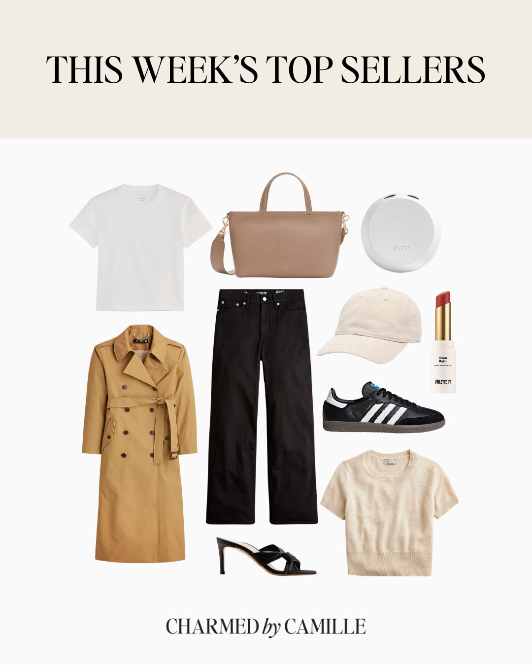 This week's top sellers 🖤

spring fashion - spring style - spring outfits - trench coat - straight leg jeans 

 #LTKSeasonal #LTKFindsUnder100 #LTKShoeCrush