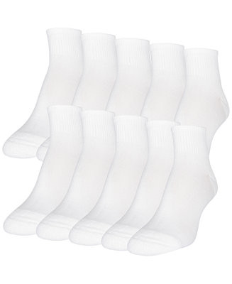 WOMEN'S 10-PACK CASUAL CUSHION HEEL AND TOE ANKLE SOCKS | Macys (US)