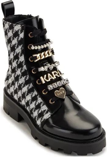 Mela Tweed Combat Boot (Women) | Nordstrom