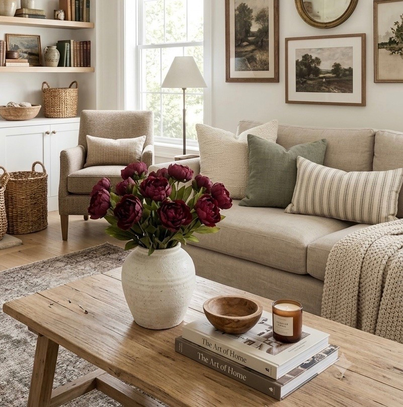 Bringing the very first touches of autumn indoors with these deep Burgundy Peony Stems. Their rich, moody tone is the perfect way to transition a neutral living space for the cozy season ahead.

#fallporch #fallfrontporch #falldecorating #autumnvibes #cozyfall #halloweenporch #pumpkinseason #porchdecor #fallstyling #cozydecor #studiomcgeestyle #fallstems #modernorganic #europeanfarmhouse #neutralhome #targetstyle #amberinteriors
#fallhome #cozydecor #autumnstyling #moodyinteriors #cozyhome #falliscoming #cozyseason

#LTKsale #LTKhome #LTKstyletip