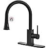 Kitchen Sink Faucet with Magnetic Docking Pull Down Sprayer Matte Black with Deck Plate Wasserrhy... | Amazon (US)