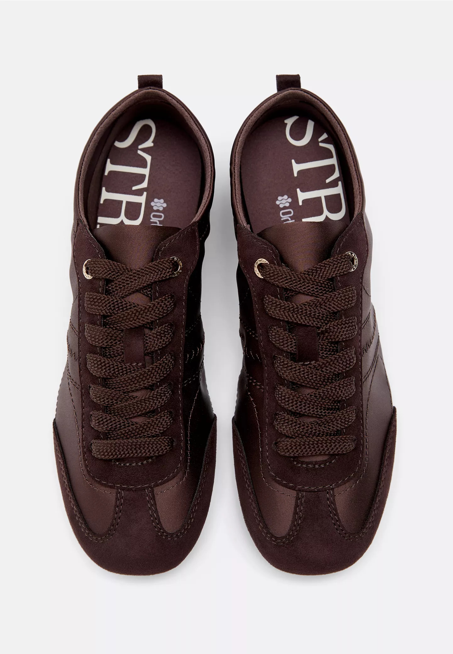 Satin fine sole trainers - Women's fashion | Stradivarius United Kingdom | Stradivarius (UK)