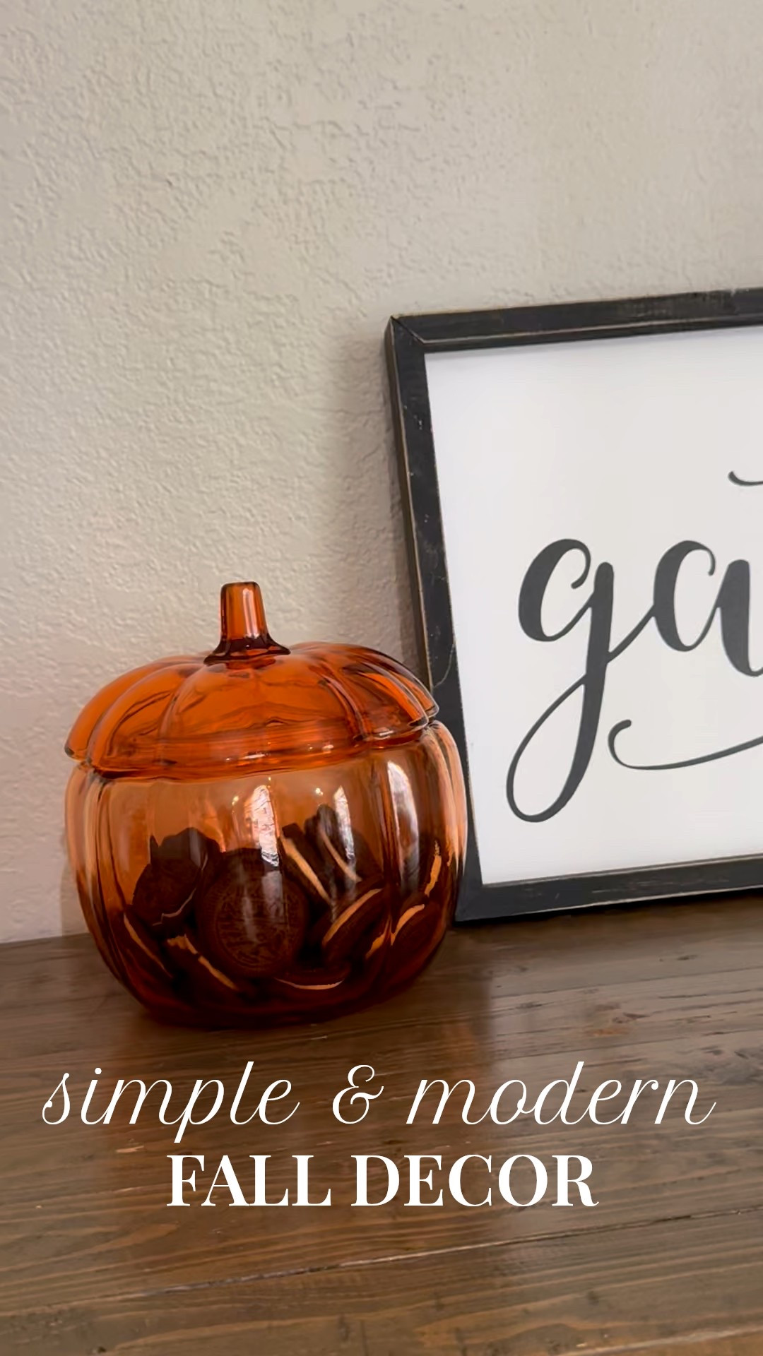 Starting to decorate for fall! My favorite season. 🍂🎃 🌱 

Fall decor, simple fall decor, home decor, pumpkins, gather sign, plants 

#LTKHome #LTKSeasonal #LTKFindsUnder50