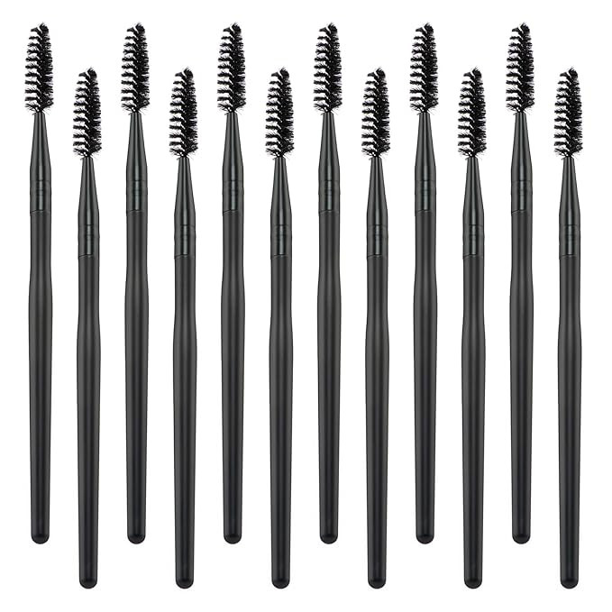 Spoolie Brush, 12PCS Black Mascara Brush Wands, Eyebrow Spoolie, Eyebrow Brushes for Makeup Suppl... | Amazon (US)