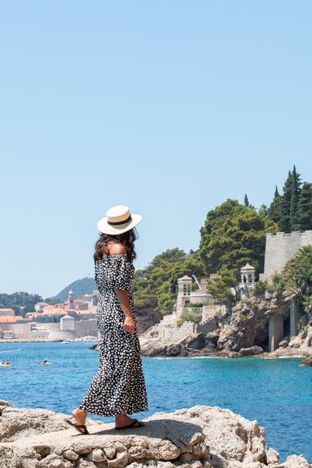 Wearing a black and white maxi dress! This look never fails. Perfect for a European vacation 😎
Linking similar dresses below. This one is an oldie and not available, but if you find the right dress, you can keep it for a long time just like me :) 

#LTKstyletip #LTKFind #LTKtravel