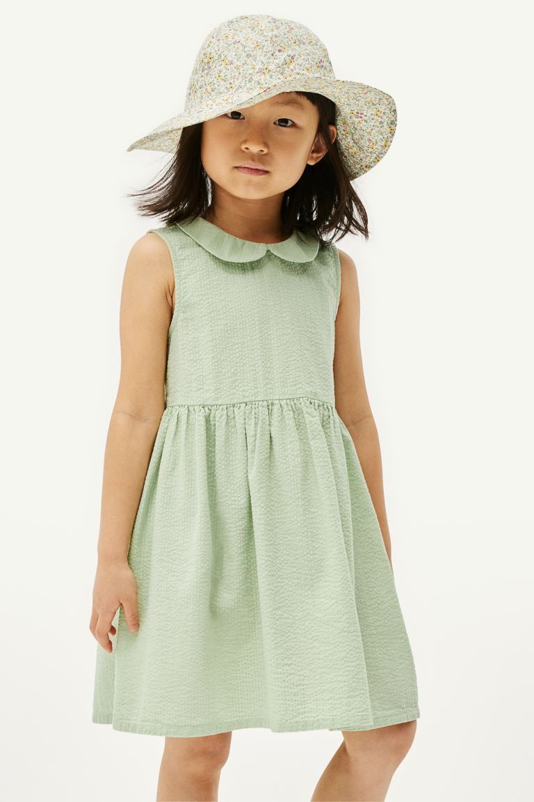 Cotton Dress - Light green - Kids | H&M US | H&M (US + CA)