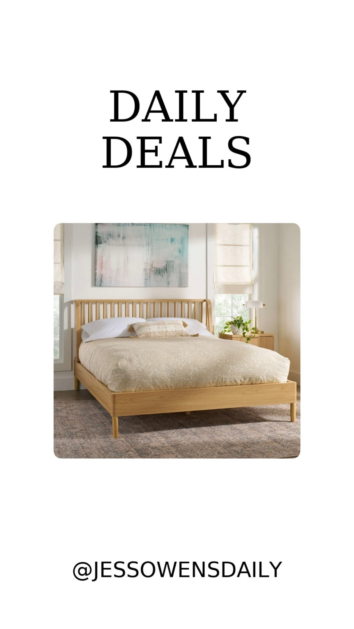 Better Homes & Gardens Lillian Spindle Bed, Queen, Natural Pine Finish under $100 

#LTKmorningroutine #LTKSaleAlert #LTKHome
