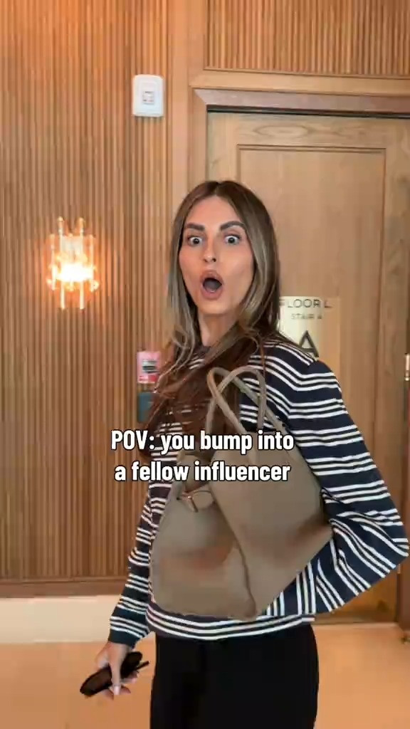 POV: you bump into a fellow influencer 

 