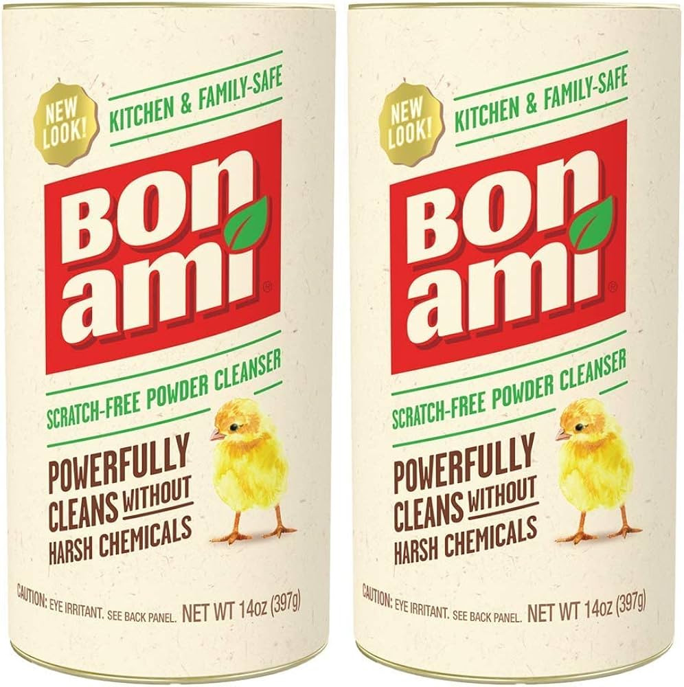 BON AMI Powder Cleanser for Kitchens & Bathrooms - All Types of Surfaces, Cleans Grime & Dirt, Po... | Amazon (US)