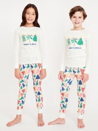 Gender-Neutral Graphic Snug-Fit Pajama Set for Kids | Old Navy (CA)