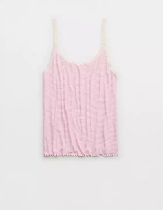 Aerie Real Soft® Lace Trim Tank | Aerie