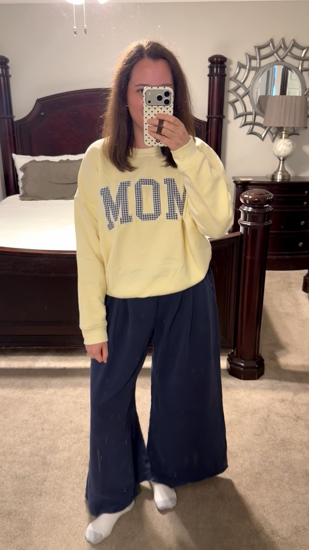 I haven’t stopped wearing this sweatshirt since I got it a couple weeks ago. It’s so adorable! I sized up to the large for a loose fit. Wearing medium in the navy sweatpants. 

Target finds, target sale, Mother’s Day 

#LTKMothersDay #LTKSeasonal #LTKootd