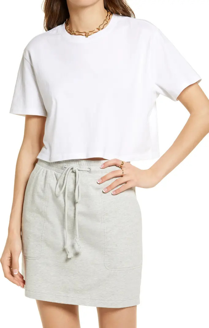 Open Edit Boxy Crop T-Shirt | Nordstrom | Nordstrom