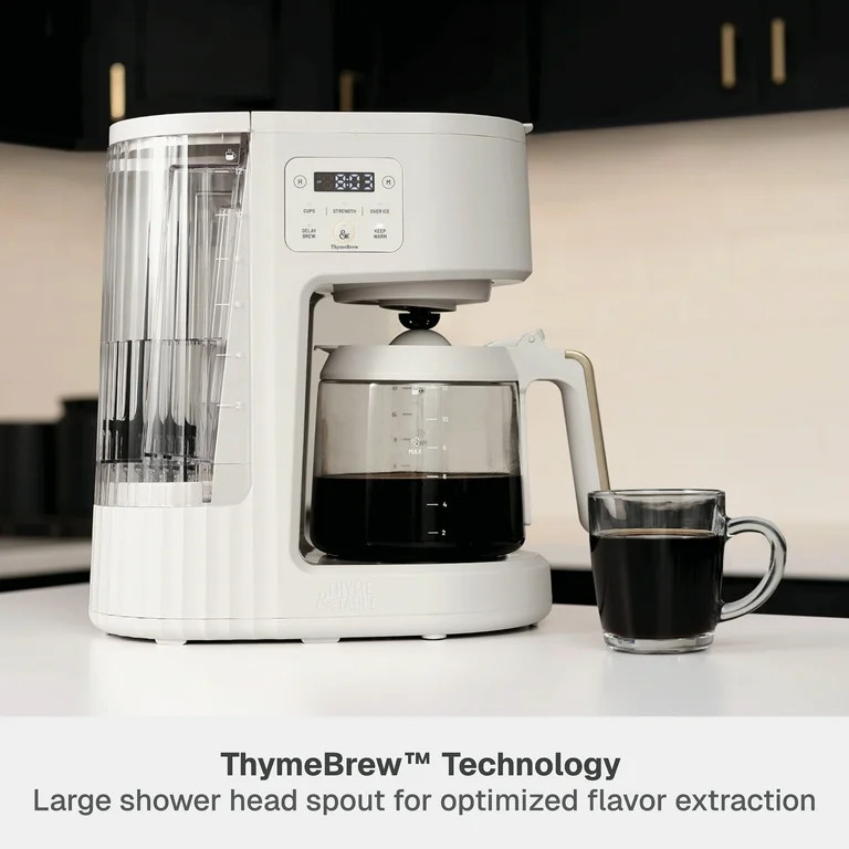 Thyme & Table 12-Cup Programmable Drip Coffee Maker with 60oz Water Reservoir, 4 Brew Modes, and ... | Walmart (US)