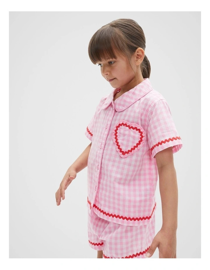 Seed HeritageGingham Pyjama in Candy Pink | Myer