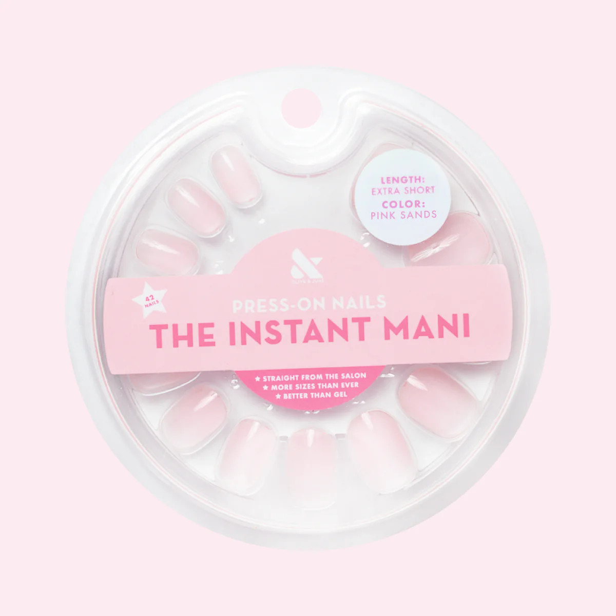 Pink Sands Jelly - Press-On | Extra Short | Squoval | Olive & June