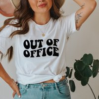 Out Of Office Shirt, Women's Homebody Shirt, Unisex Cute Graphic Out Office, Gift For Her, Vacation Shirt | Etsy (US)