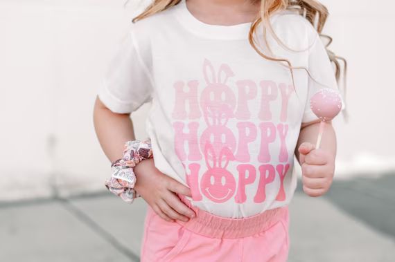 Hoppy Shirt Easter Shirt Hoppy Hoppy Hoppy Cute Toddler | Etsy | Etsy (US)