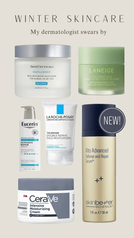 My skin always gets DRY dry in the winter, so I started focusing on dermatologist-recommended products that support barrier repair, deep hydration, and gentle exfoliation. These are my go-to picks when my skin needs extra love during cold months. Linking everything I’ve been reaching for nonstop. 

 #LTKdayinmylife #LTKgrwm #LTKselfcare